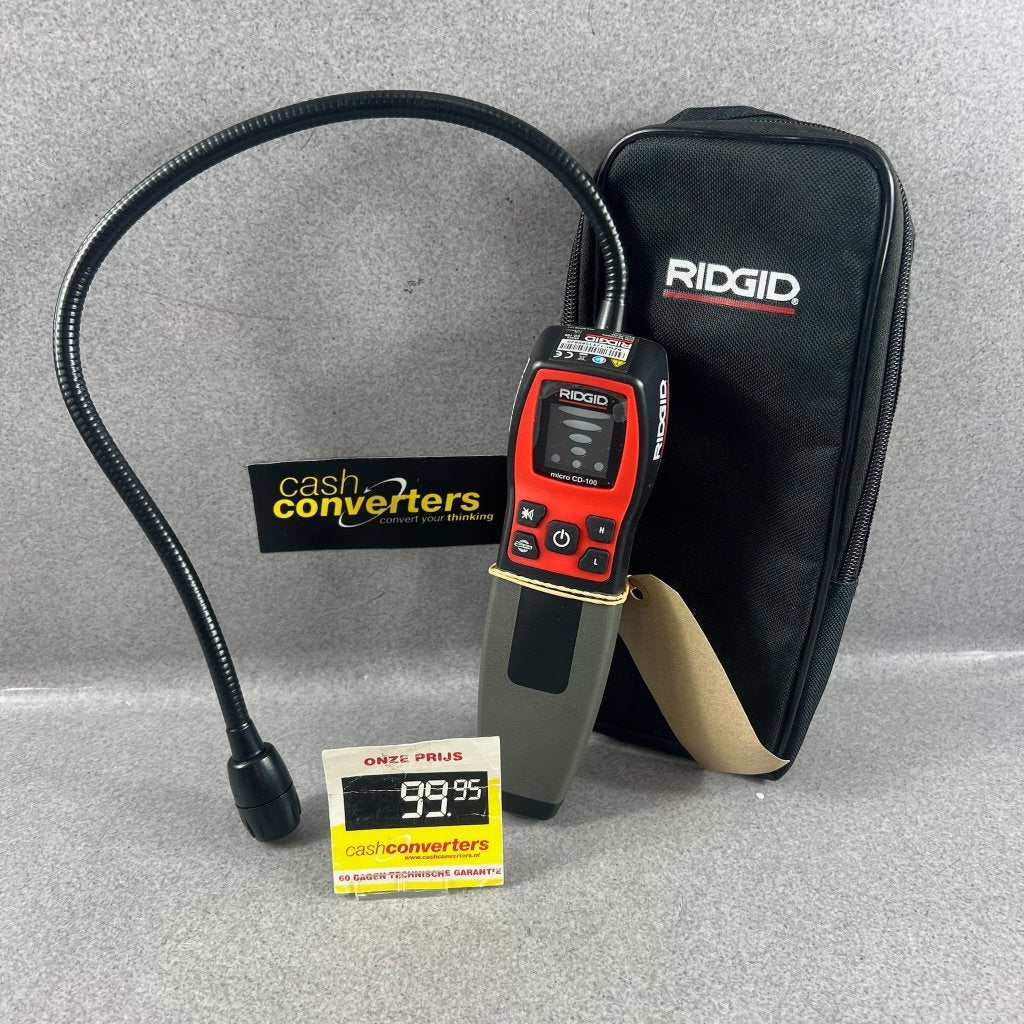 Ridgid Micro CD-100 Gasmeter | in hoes met batt | 412075, Ophalen of Verzenden, Zo goed als nieuw, Vocht of Vloeistof