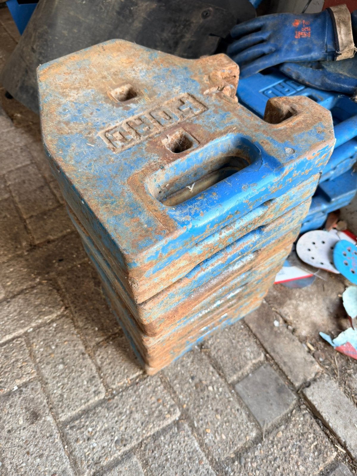 Jerrycan frontgewichten ford tractor, Ophalen of Verzenden