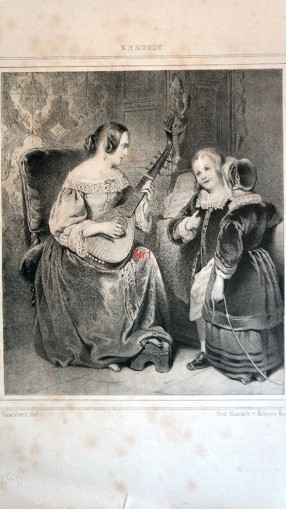 Antieke Litho's 34x25cm. Per stuk te koop. Serie1, Ophalen of Verzenden