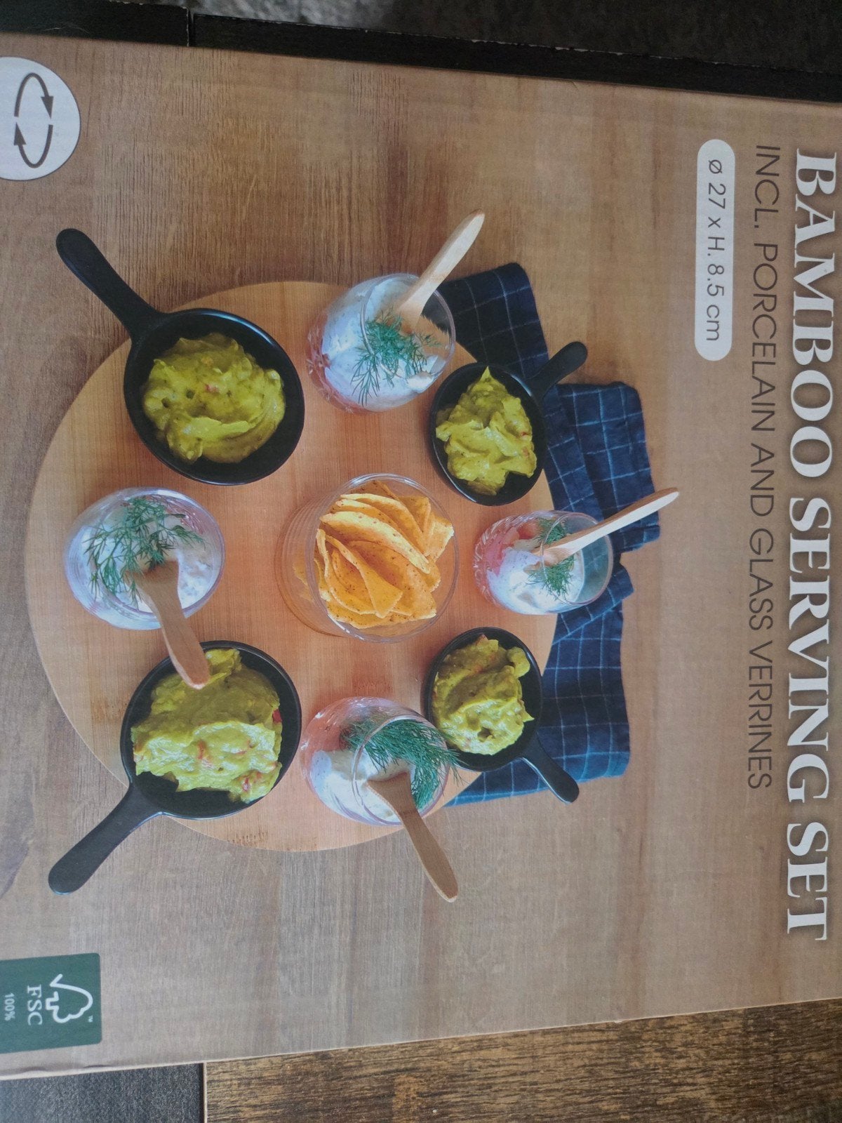 bamboe servies set, Ophalen, Zo goed als nieuw, Overige stijlen