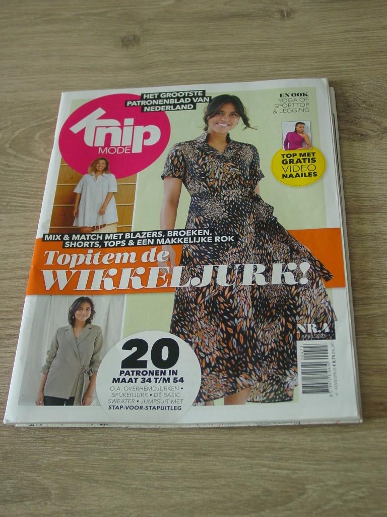 Knipmode nr. 4, april 2023, Ophalen of Verzenden, Gebruikt, Vrouw, Knipmode