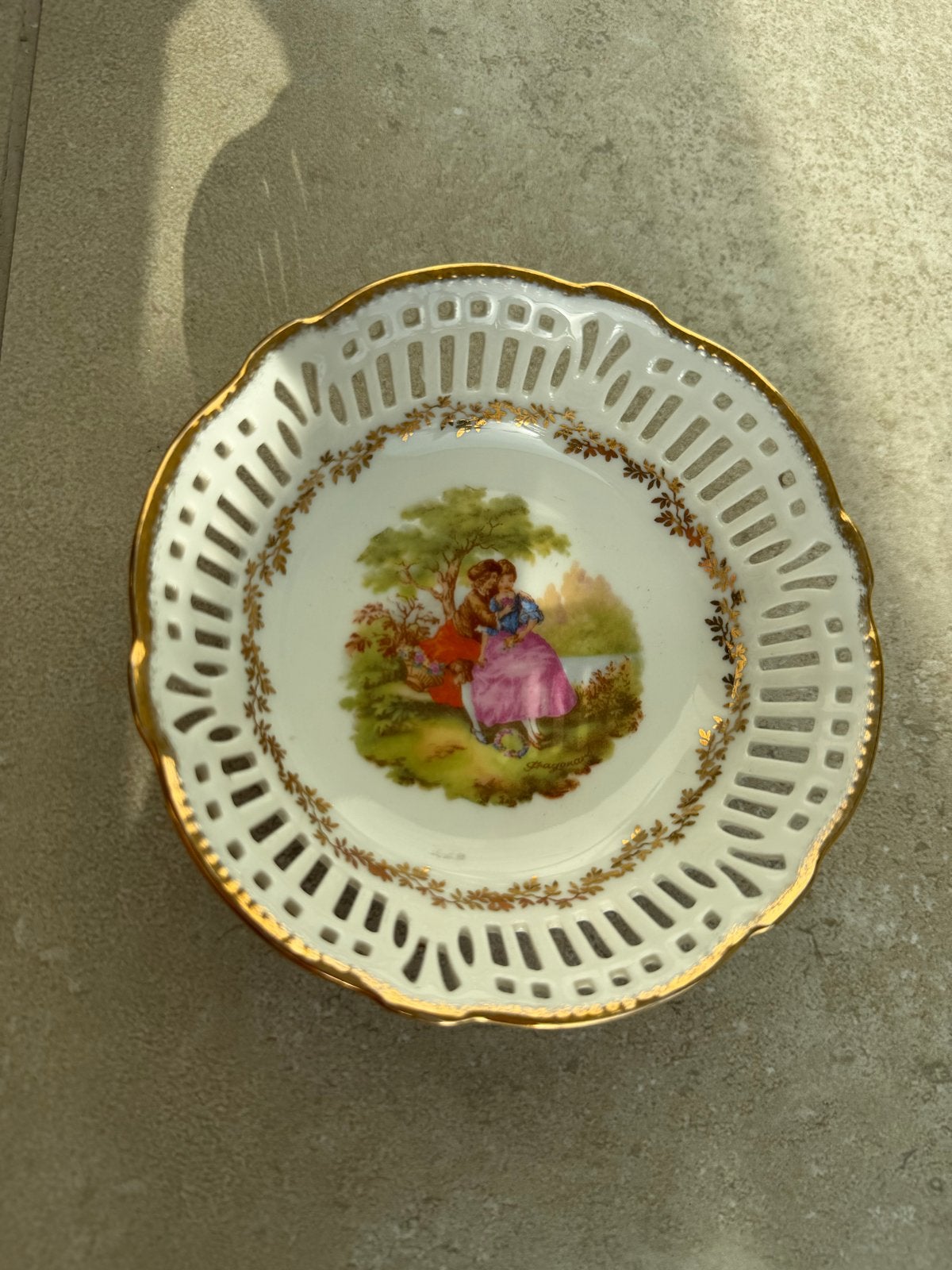 Antiek Schwarzenhammer Bavaria Fragonard schaaltje, Antiek en Kunst, Ophalen of Verzenden