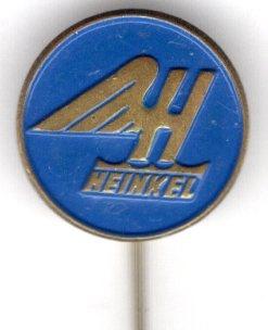 Heinkel blauw op koper auto speldje ( B_141a ), Verzenden, Zo goed als nieuw, Transport, Speldje of Pin
