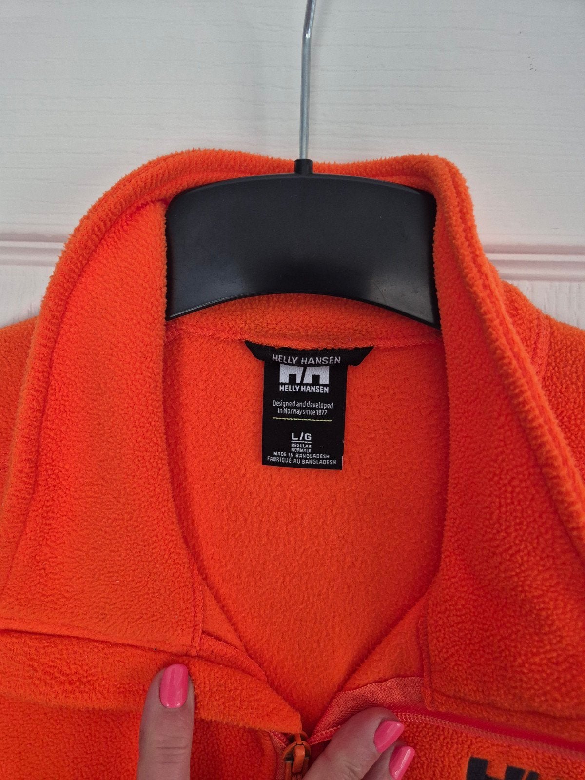 Oranje Helly Hansen Fleece Vest Maat L/G, Maat 52/54 (L), Helly Hansen, Oranje, Ophalen of Verzenden