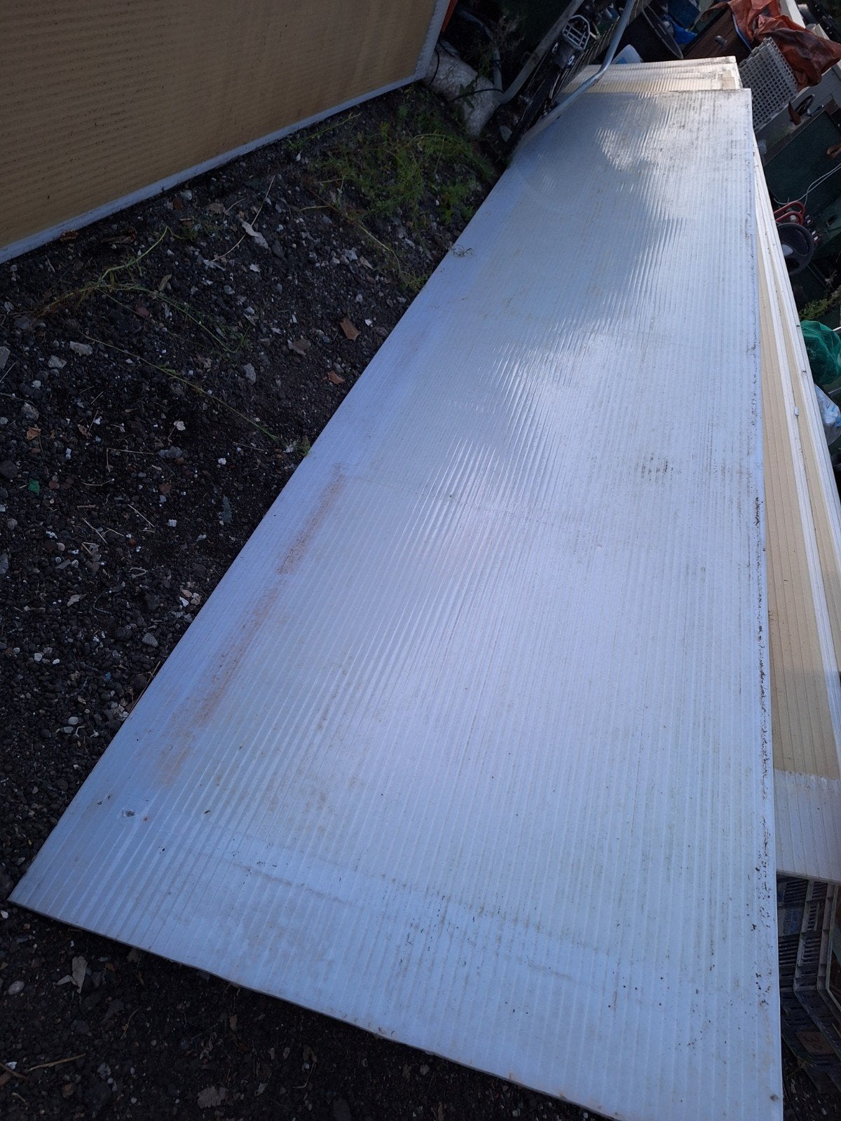 partij polycarbonaat platen  16 mm kanaalplaten lichtplaat, Doe-het-zelf en Verbouw, Ophalen, Gebruikt, Overige materialen, Minder dan 20 mm