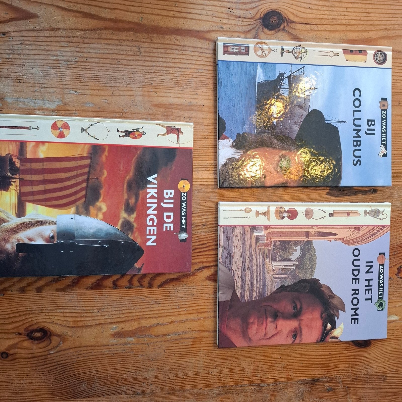 Zo Was Het - Columbus, Vikingen, Oude Rome (3 boeken), Boeken, Ophalen of Verzenden, 14e eeuw of eerder, Zo goed als nieuw