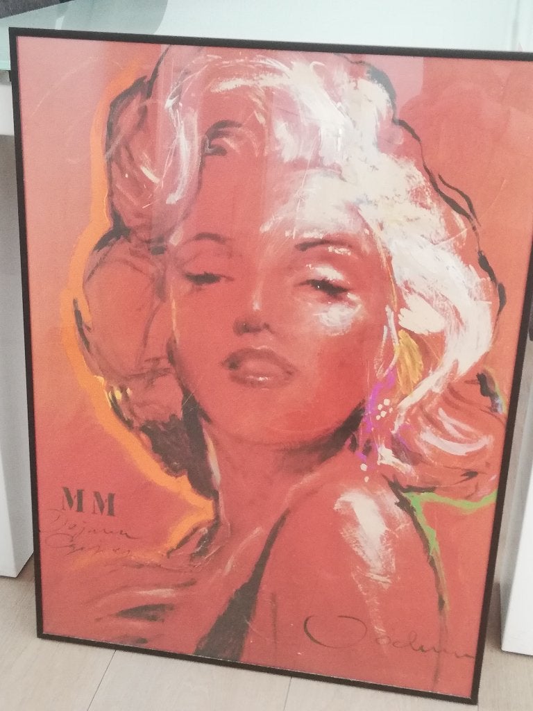 Te koop poster van Marilyn Monroe, Ophalen, Rechthoekig Staand, Zo goed als nieuw, A1 t/m A3