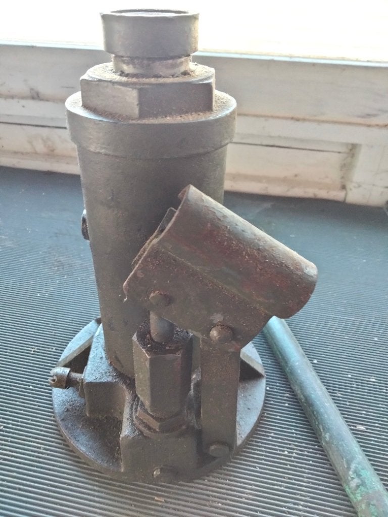 Vintage hydraulische potkrik koni, Ophalen, Gebruikt, Hydraulisch, Potkrik