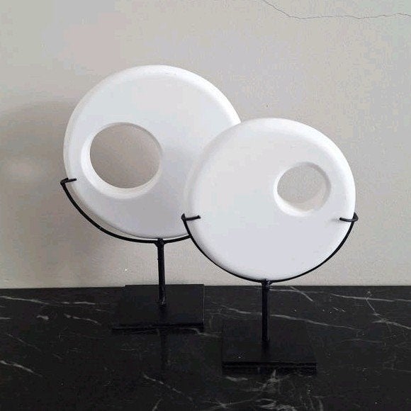 Mooie set witte ornamenten van steen  hotel chique, Ophalen of Verzenden, Zo goed als nieuw, X, X