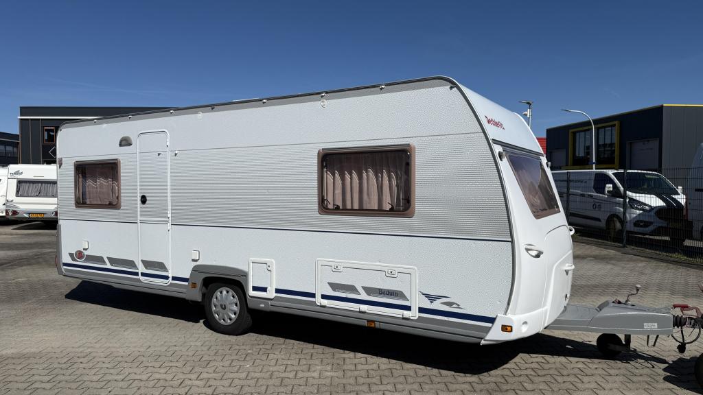 Dethleffs Beduin 540 V bouwjaar 2001 met voortent en luifel, Schokbreker, Rondzit, Bedrijf, Dethleffs