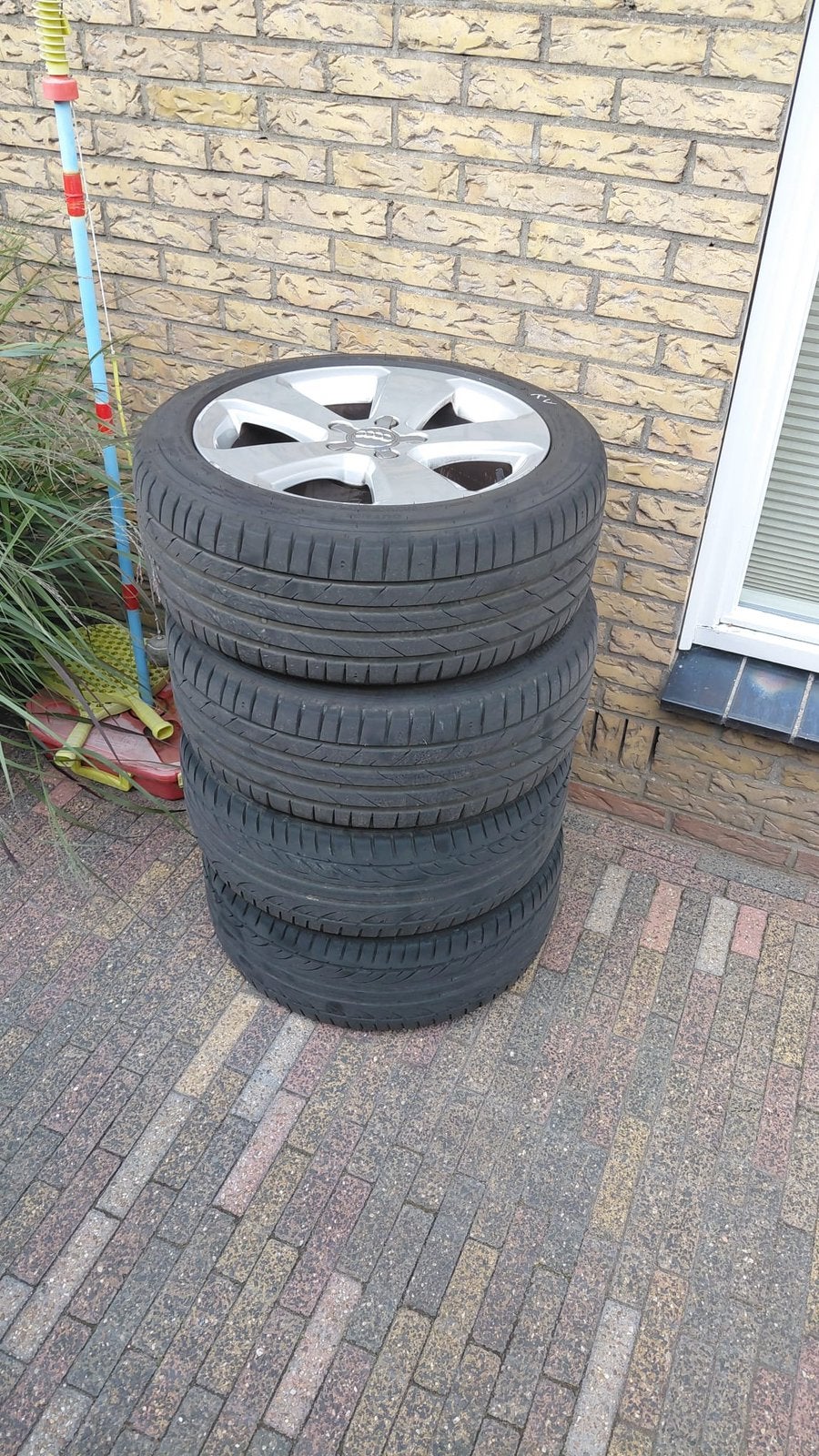 Band + velg 4x audi a3, Ophalen of Verzenden, Zo goed als nieuw