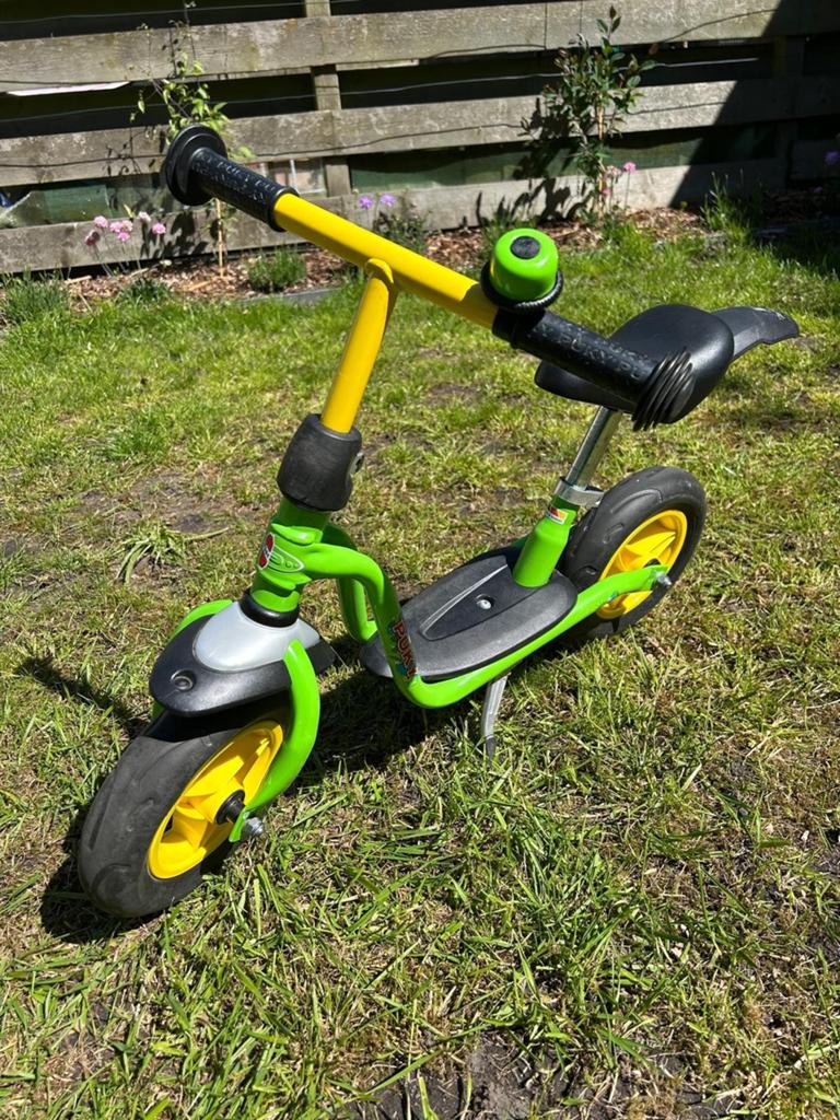 Puky loopfiets groen/geel, Ophalen, Gebruikt, Puky, Verstelbare zitting