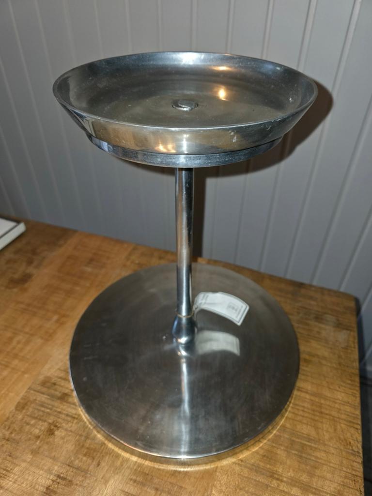Riviera Maison etagere / fruitschaal, Ophalen of Verzenden, Metaal, Zilver, Landelijk
