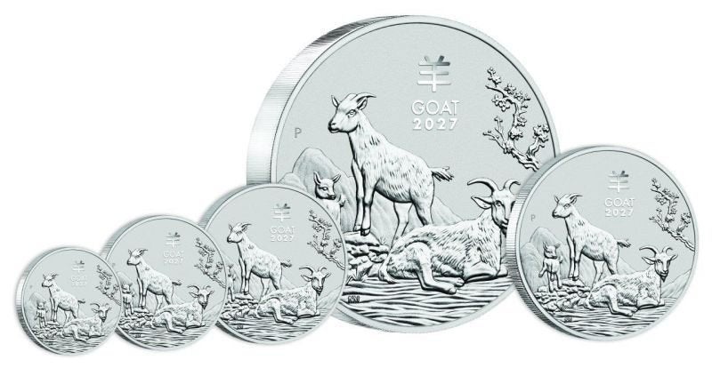 Zilveren Lunar 2027 (VOLLEDIG), Ophalen of Verzenden, Zilver