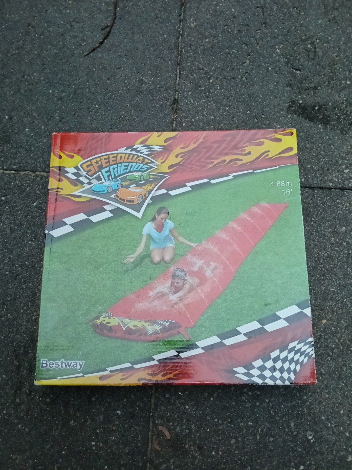 Bestway Speedway Friends Waterglijbaan 4.88m, Ophalen of Verzenden, Nieuw