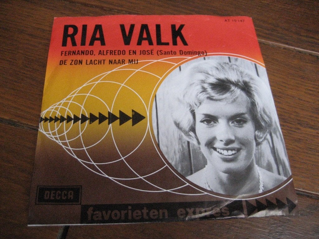 ria valk 3x, Cd's en Dvd's, Ophalen of Verzenden, Gebruikt, 7 inch, Nederlandstalig