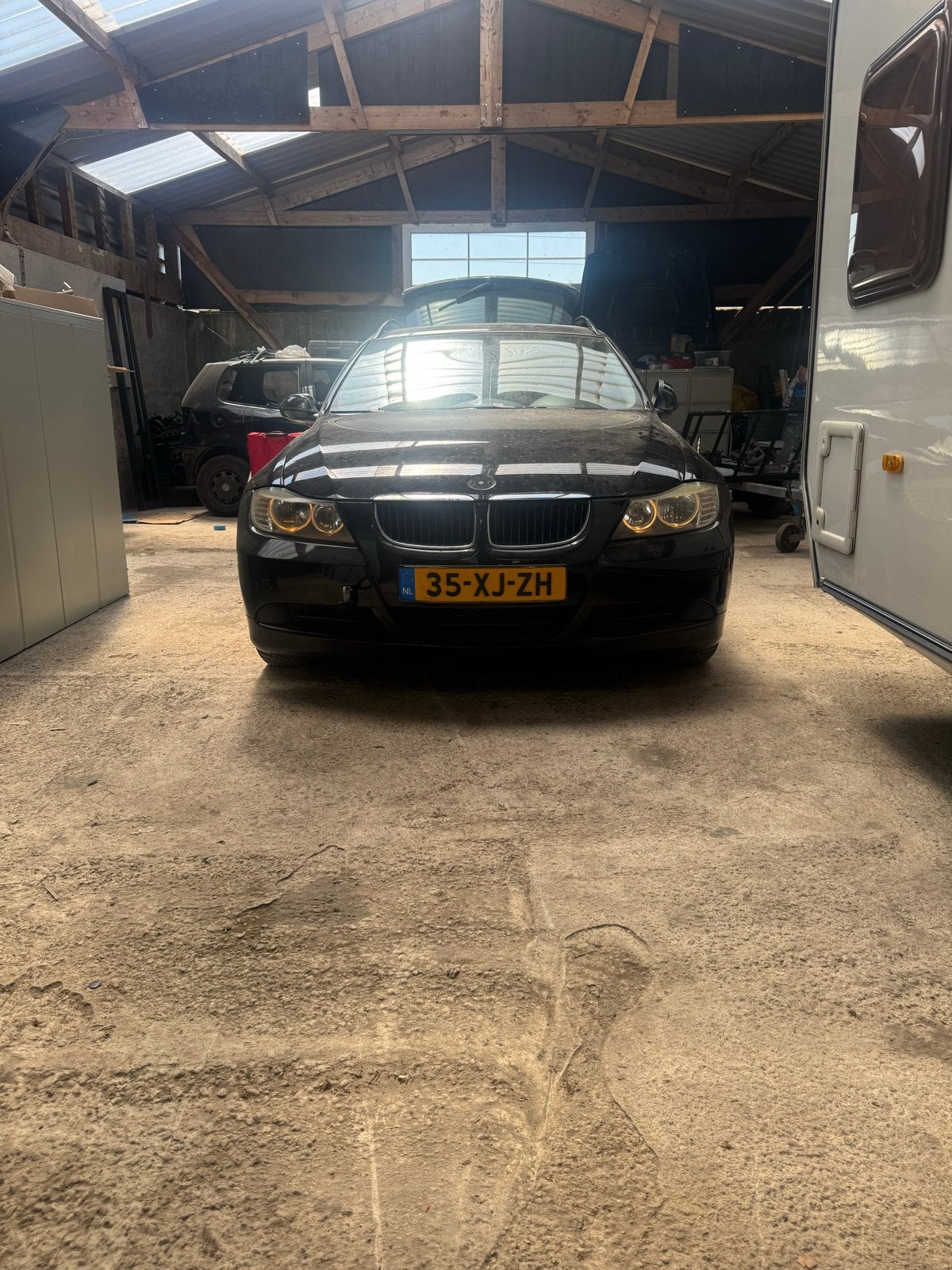 BMW E90 Koplampen met Angel Eyes (LED H7 of Halogeen), Ophalen, Gebruikt, BMW