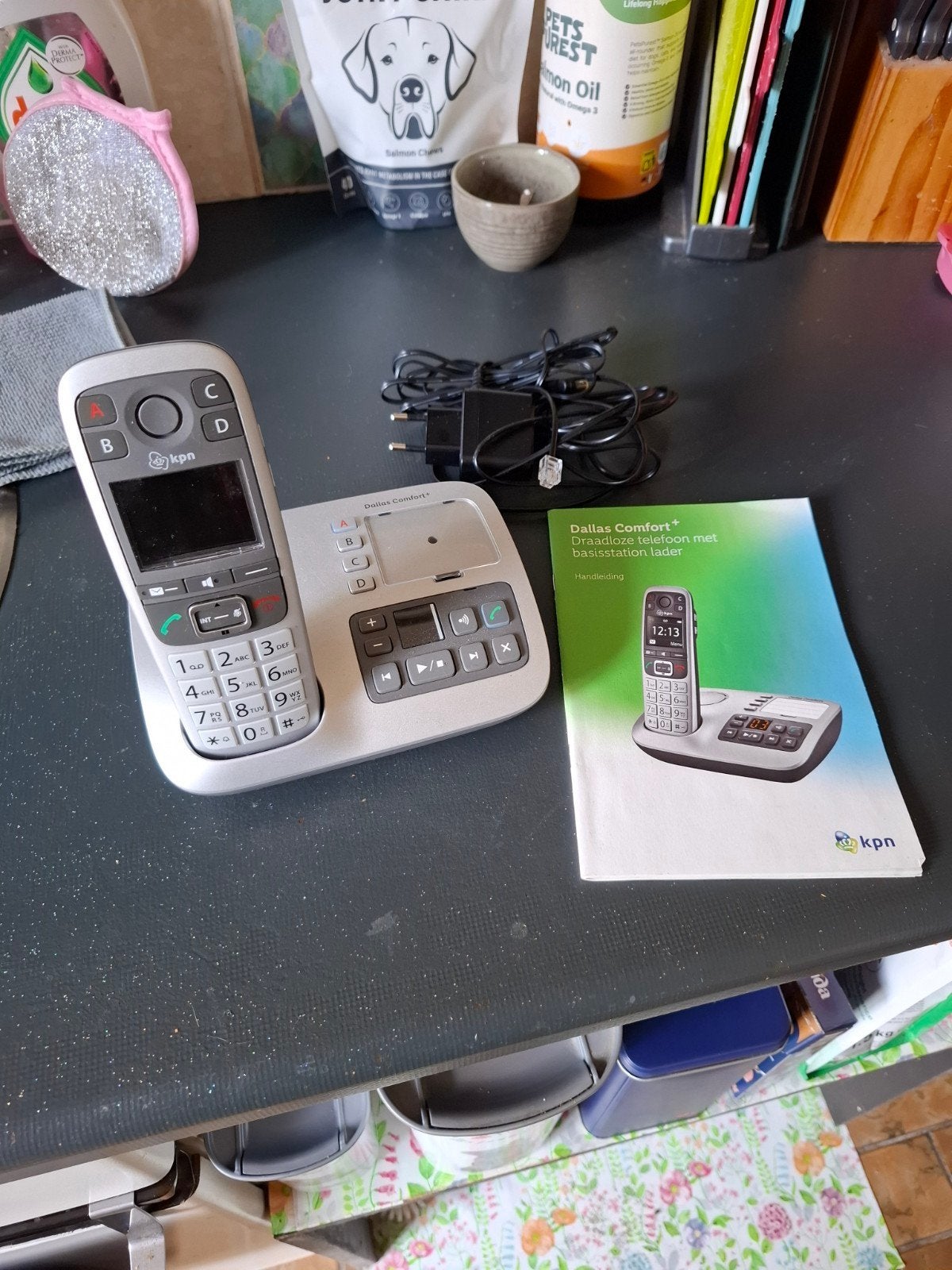 kpn telefoon met basisstation en handset, Telecommunicatie, Ophalen of Verzenden, Zo goed als nieuw, 1 handset