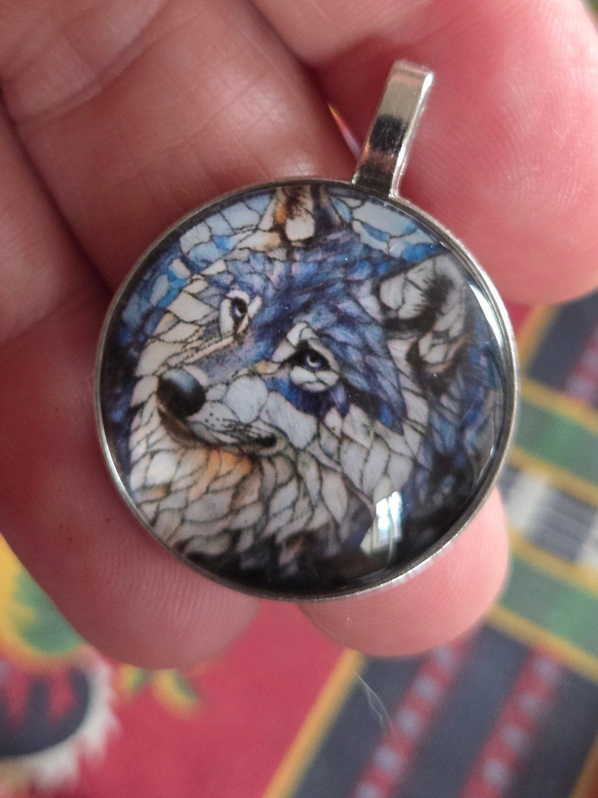 Wolf hanger van glas, Overige kleuren, Glas of Kristal, Nieuw, Ophalen of Verzenden