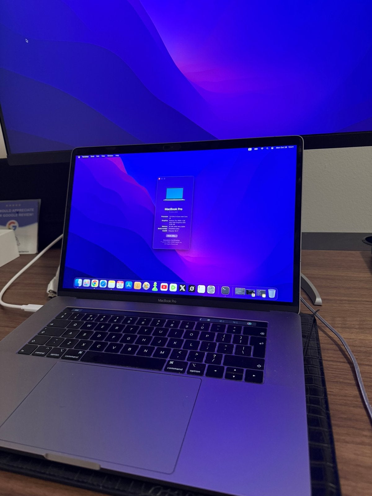 MacBook Pro 15” 2018 | i9 | 32GB | 500GB | aandachtspunten, Computers en Software, 2 tot 3 Ghz, Zo goed als nieuw, Onbekend, Ophalen