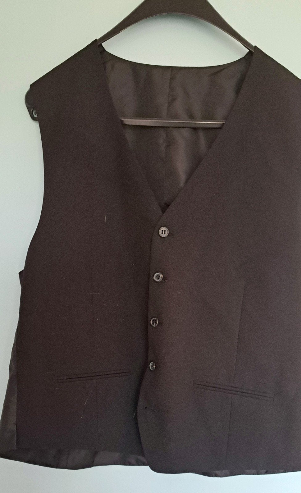 Heren Giletje Zwart Maat 54 C&A - Zo goed als nieuw, Kleding | Heren, Kostuums en Colberts, Ophalen, Maat 52/54 (L), Zwart, C&A