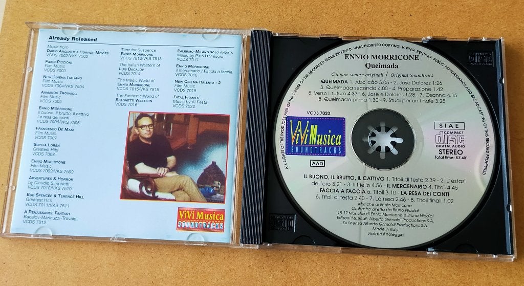 Queimada (Burn) Soundtrack CD 1969/1996 Ennio Morricone, Ophalen of Verzenden, Zo goed als nieuw