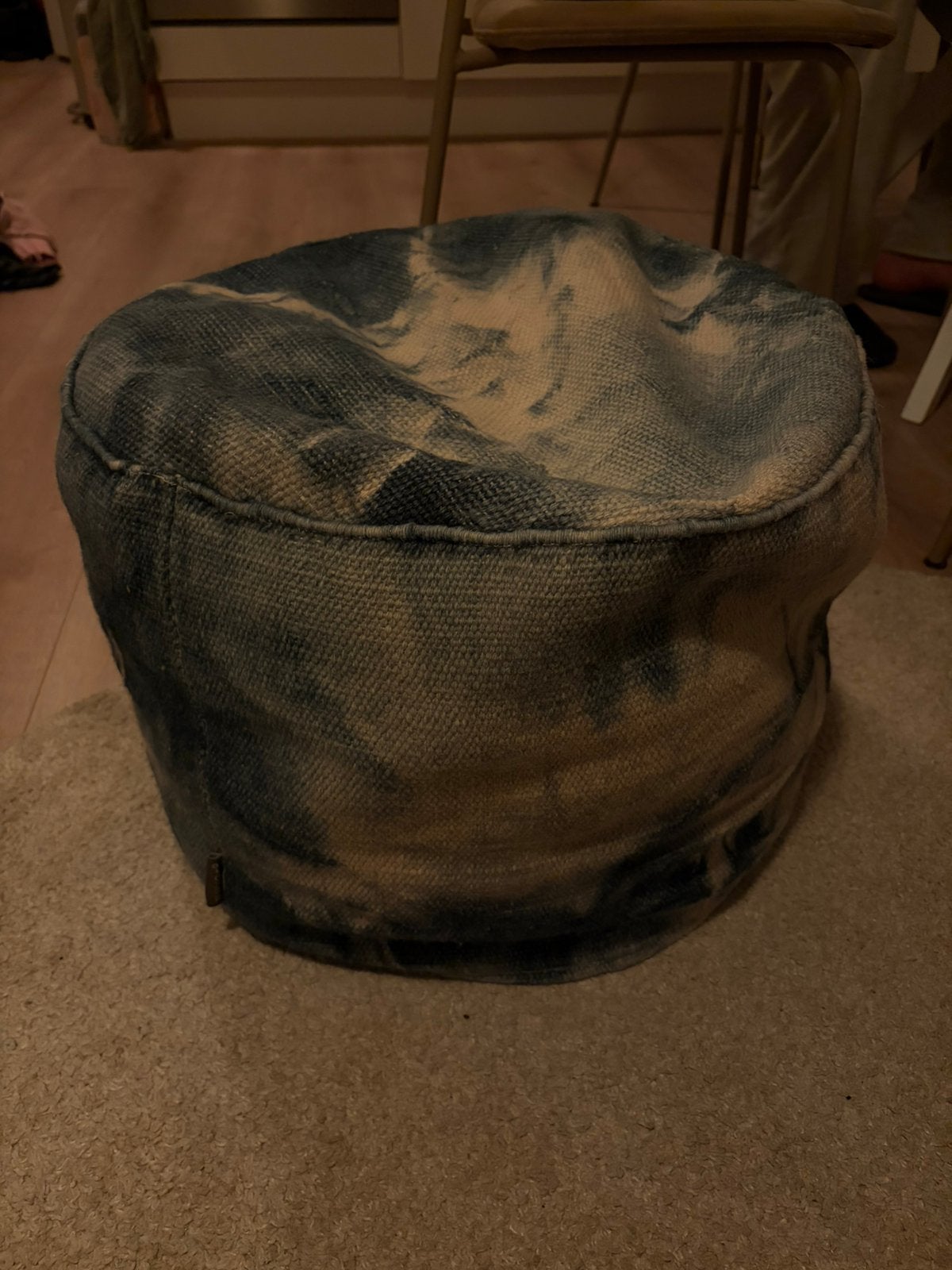 Poef Zuiver, Ophalen, Zo goed als nieuw, Rond, Minder dan 50 cm