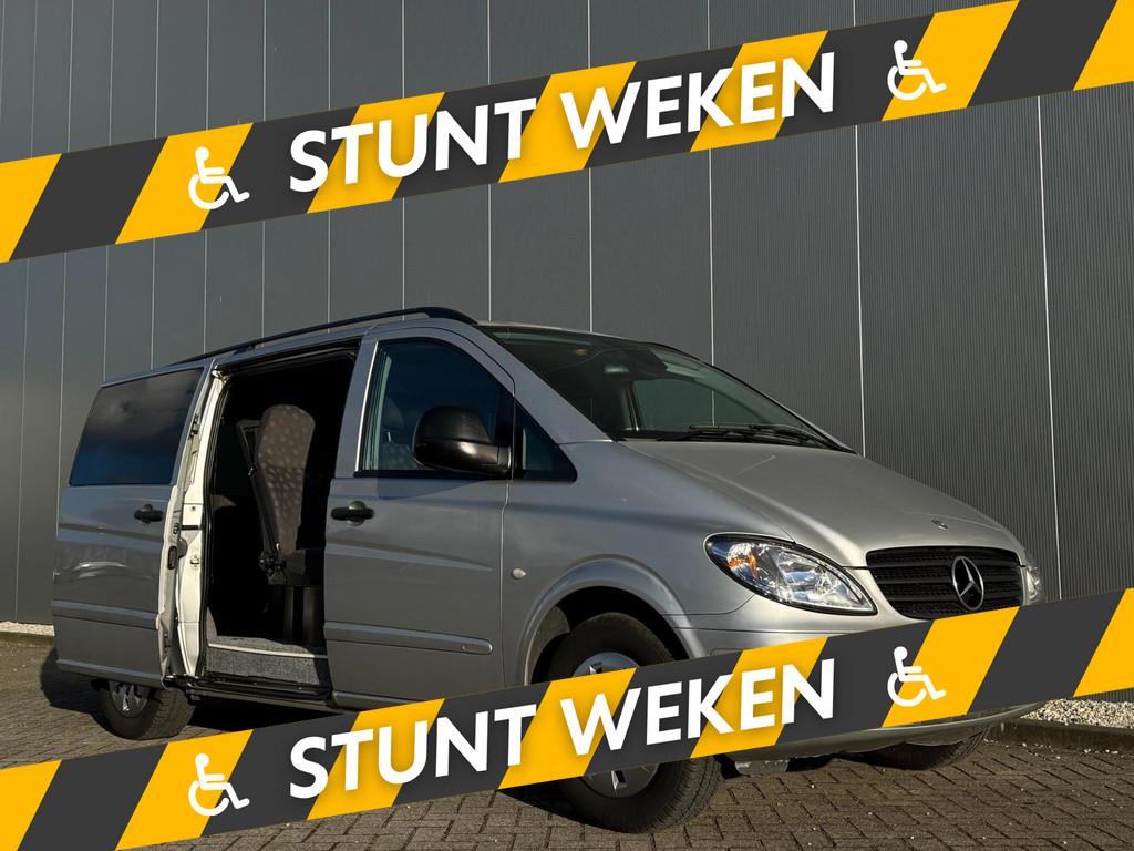 Mercedes-Benz Vito V6 3.0 120 CDI Rolstoelbus Lengte2 Airco, Auto's, Automaat, 12 maanden, Gebruikt, Zwart