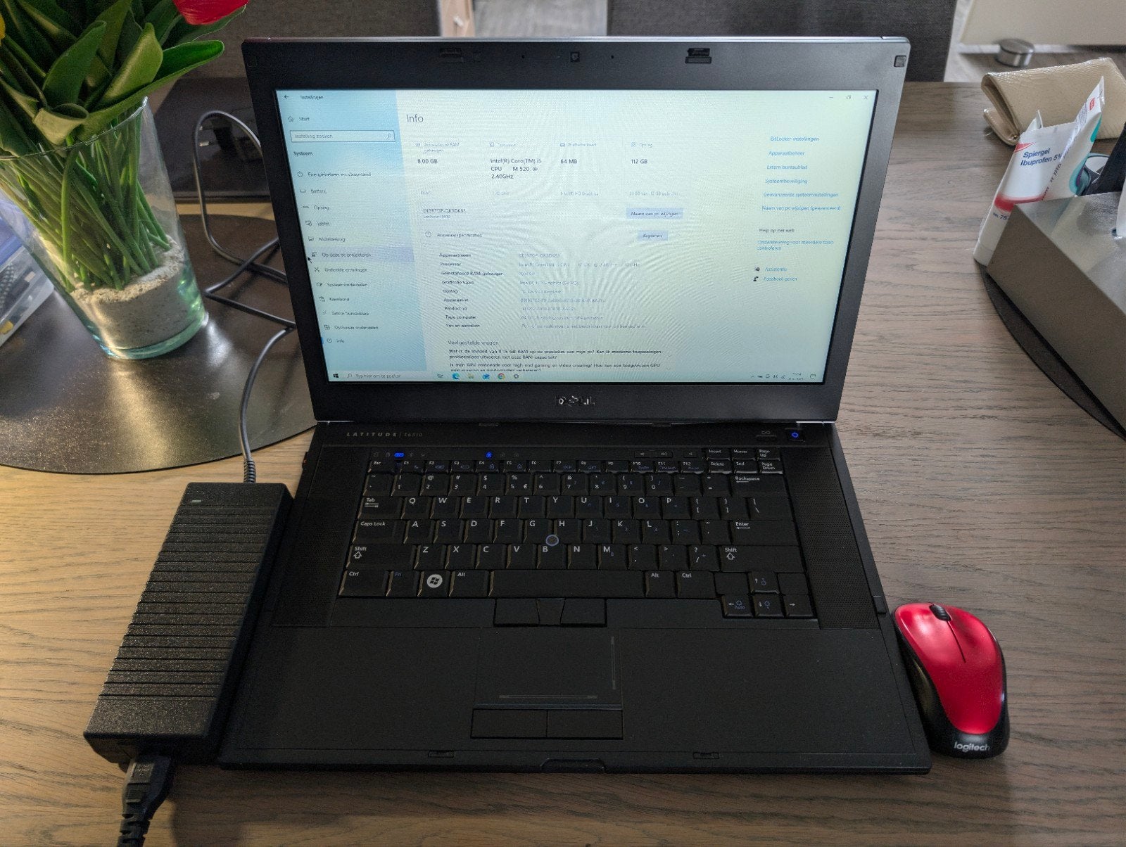 Dell - i5 M520, 12GB RAM, 112GB SSD, Computers en Software, Windows Laptops, Ophalen, Met videokaart, 2 tot 3 Ghz, 15 inch
