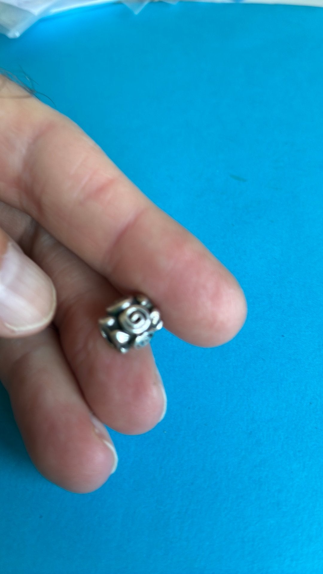 925 zilver pandora bedel, Gebruikt, Pandora, Ophalen of Verzenden, 1 bedel