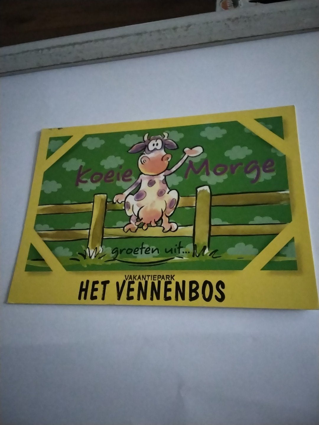 kaart Vakantiepark Het Vennenbos - Koeie Morge BEESTENBOEL, Ophalen of Verzenden, 1980 tot heden, Gelopen