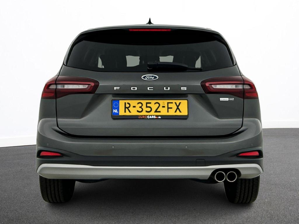Ford Focus Wagon 1.0 EcoBoost Hybrid Active Airco Navigatie, Gebruikt, Origineel Nederlands, Handgeschakeld, Zilver of Grijs