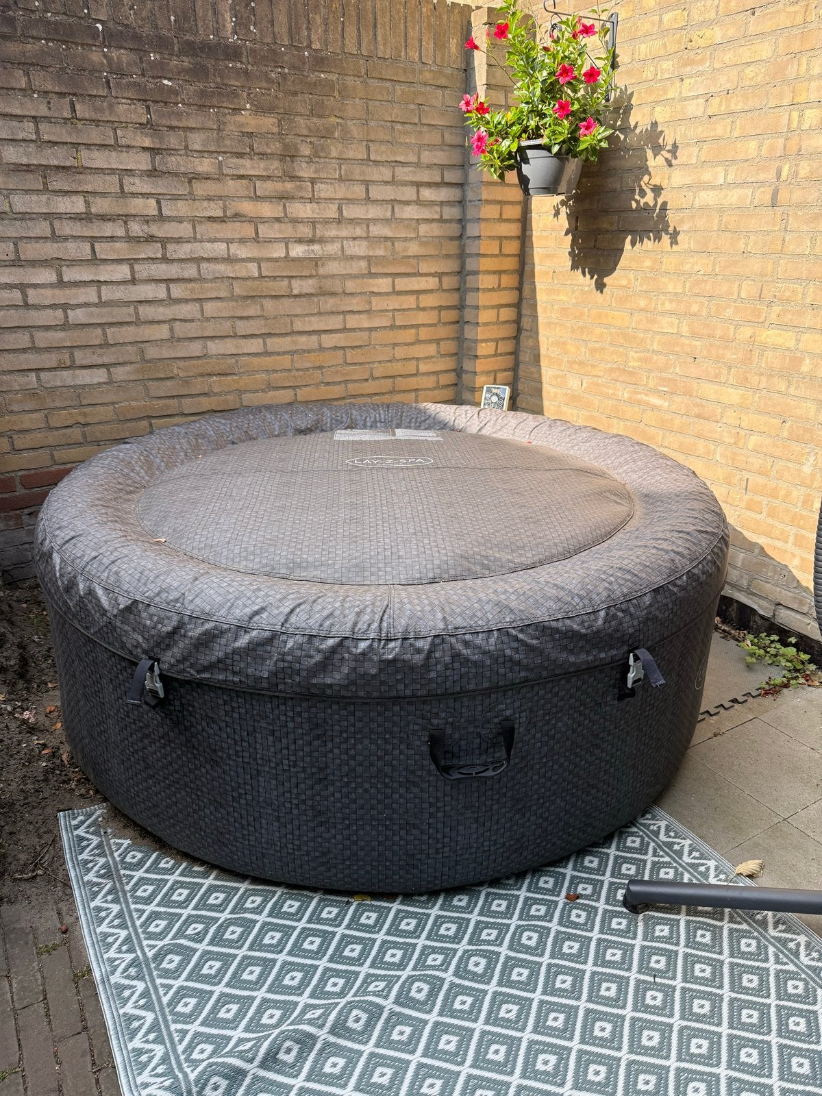 Lay-Z-Spa opzetzwembad/jacuzzi met accessoires, Tuin en Terras, Zwembaden, Ophalen, Gebruikt, Rond, Opzetzwembad