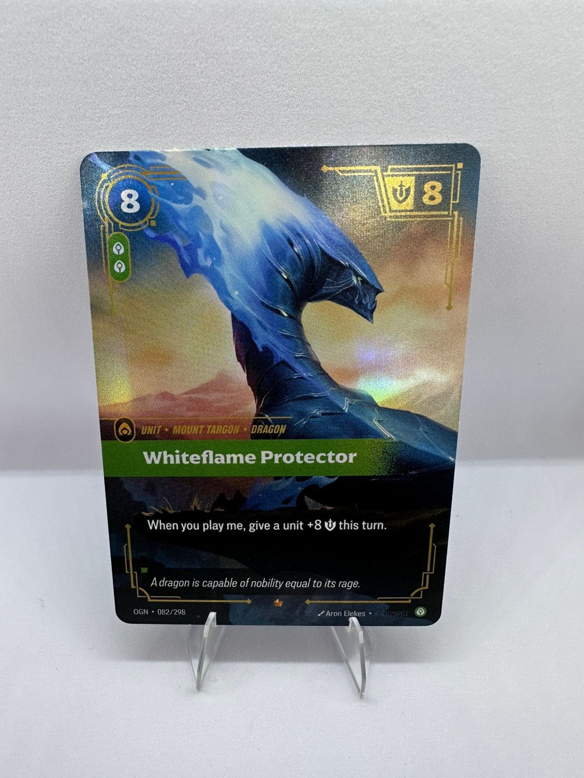 League of Legends Riftbound, OGN-082 Whiteflame Protector, Ophalen of Verzenden, Nieuw