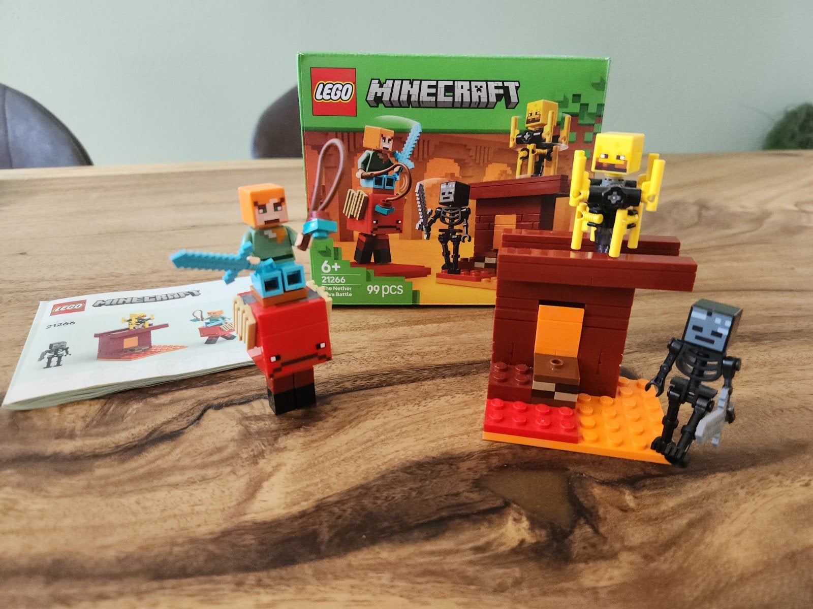 Minecraft Lego 21266 De lavastrijd in Nether, Minecraft, Lego, Ophalen of Verzenden, Zo goed als nieuw