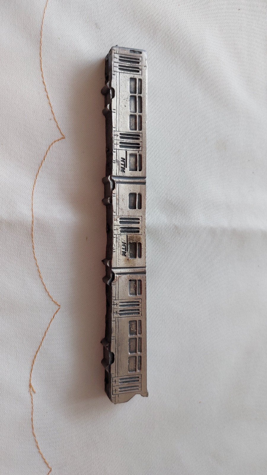 Verzilverde HTM tram miniatuur, Ophalen of Verzenden