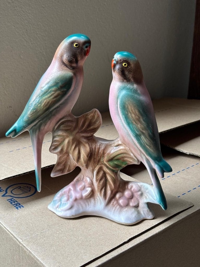 Beeld parkietjes, Ophalen of Verzenden