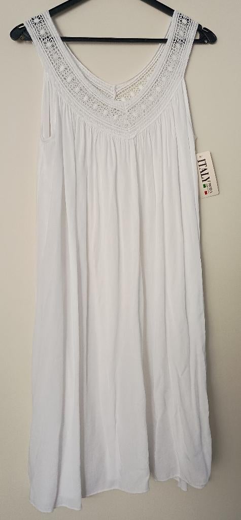 Nieuw wit jurkje XL, Kleding | Dames, Grote Maten, Ophalen of Verzenden, Nieuw, Wit, Jurk