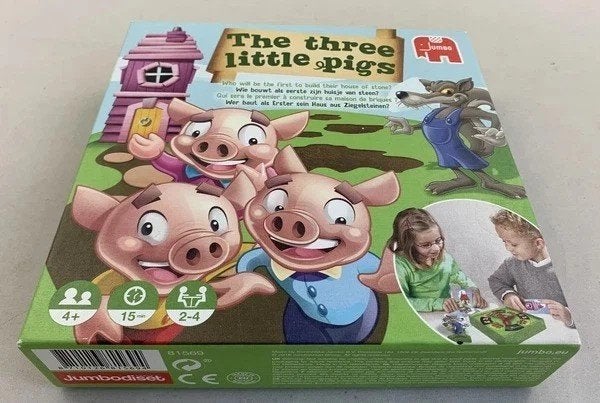 De Drie Kleine Biggetjes Jumbo Spel, Verzenden, Zo goed als nieuw, Onbekend