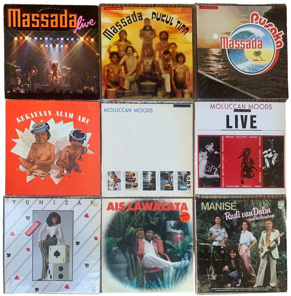 9x LP's 12" Div. artiesten Maleis, Moluks, Indo popmuziek, Ophalen of Verzenden, Gebruikt, 12 inch, LP