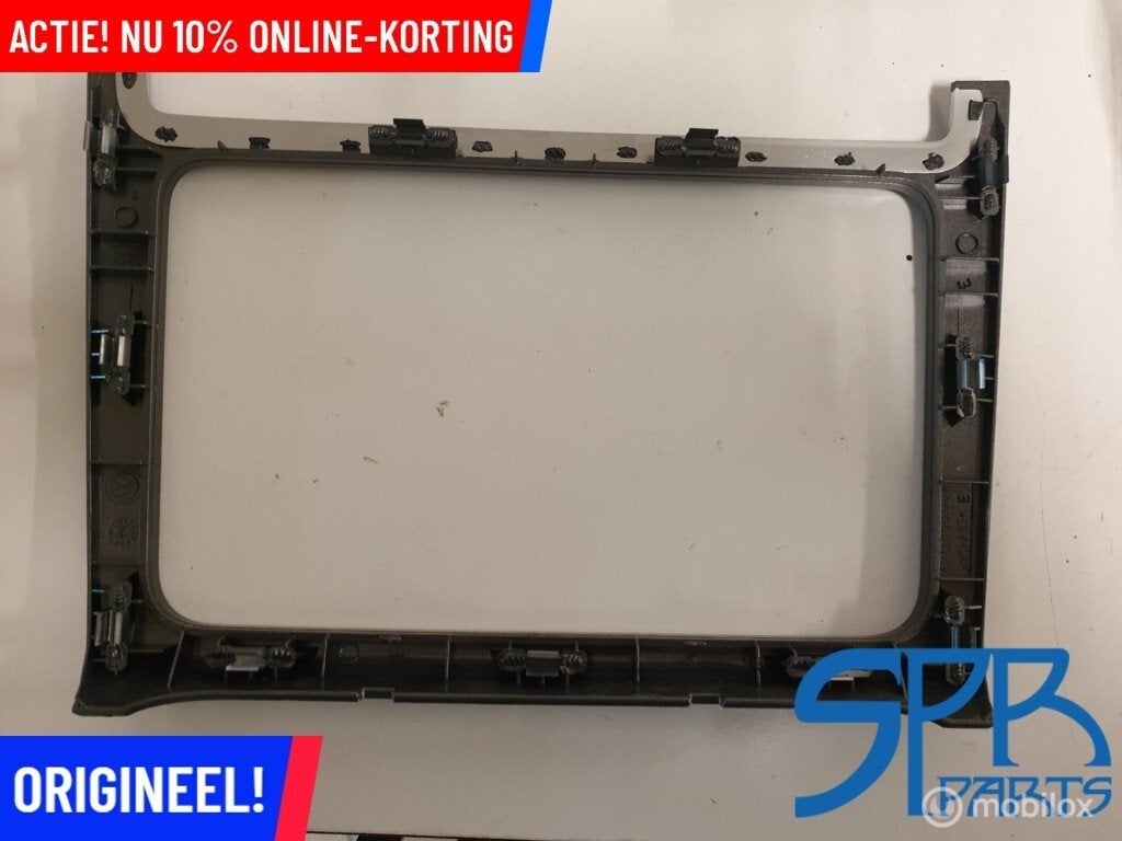 POLO 6R NAVI RADIO FRAME OMRANDING grijs CHROME 6R0858069E, Volkswagen, Nieuw, Ophalen of Verzenden, Volkswagen