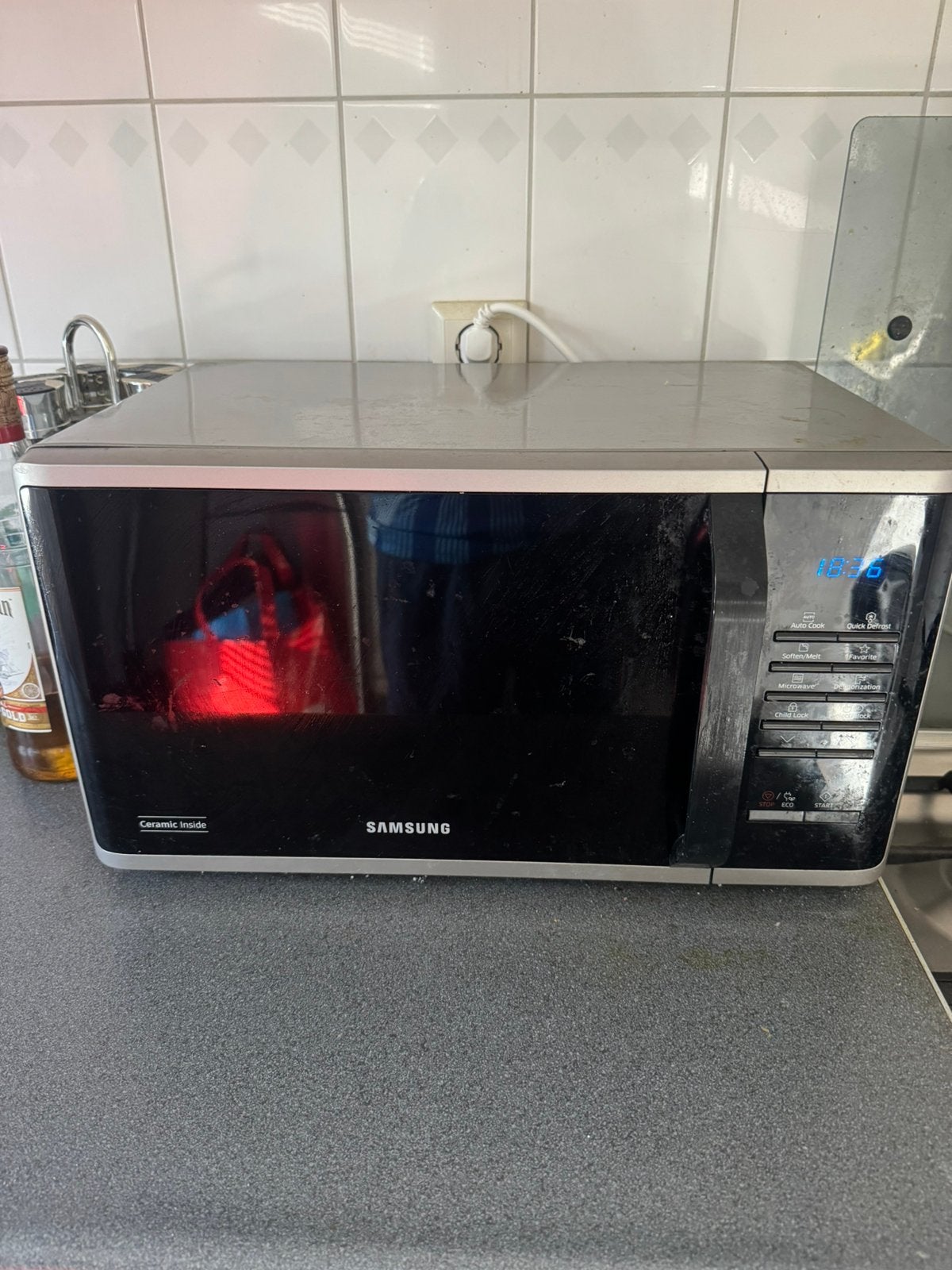 Samsung magnetron met Quick Defrost & Auto Cook, Ophalen, Gebruikt, Magnetron, Draaiplateau