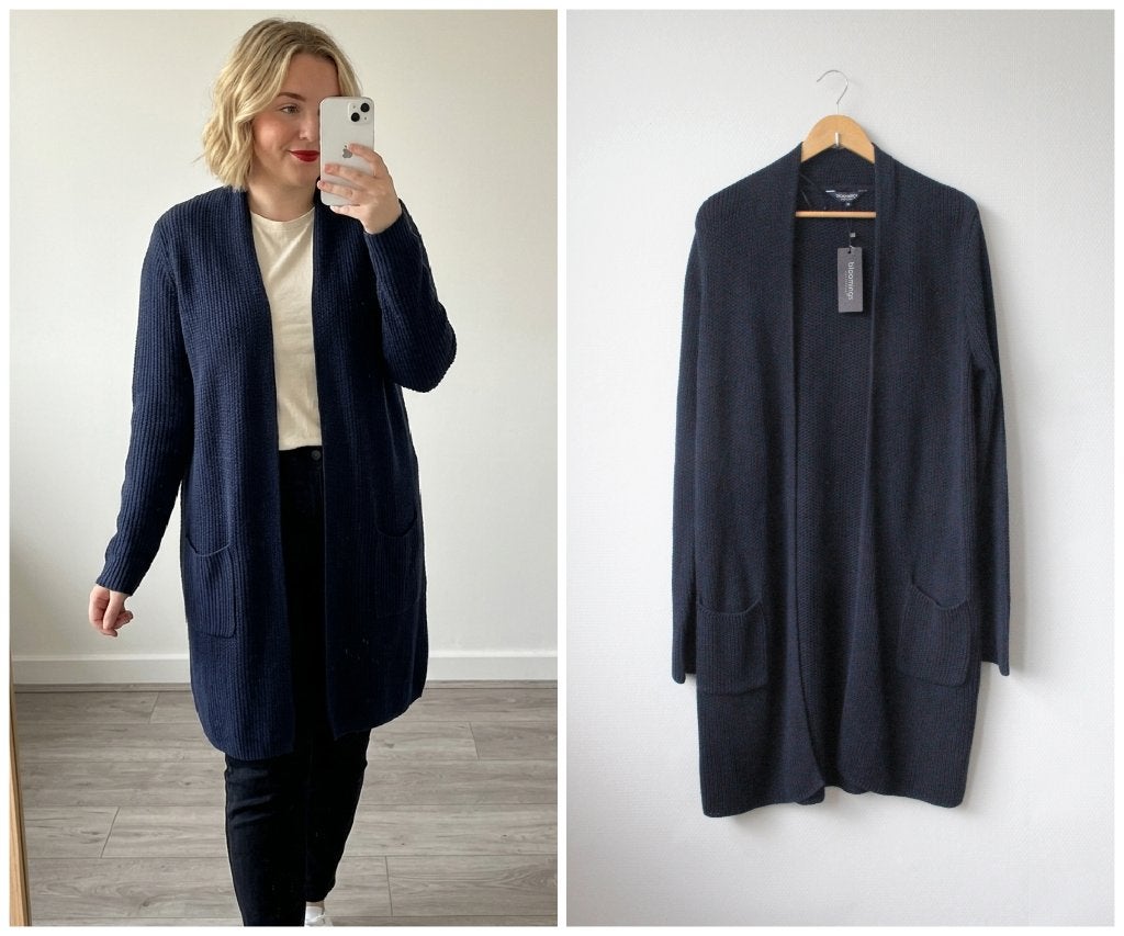 Bloomings - NIEUW prachtig lang vest - donkerblauw - maat XL, Maat 46/48 (XL) of groter, Nieuw, Bloomings, Verzenden