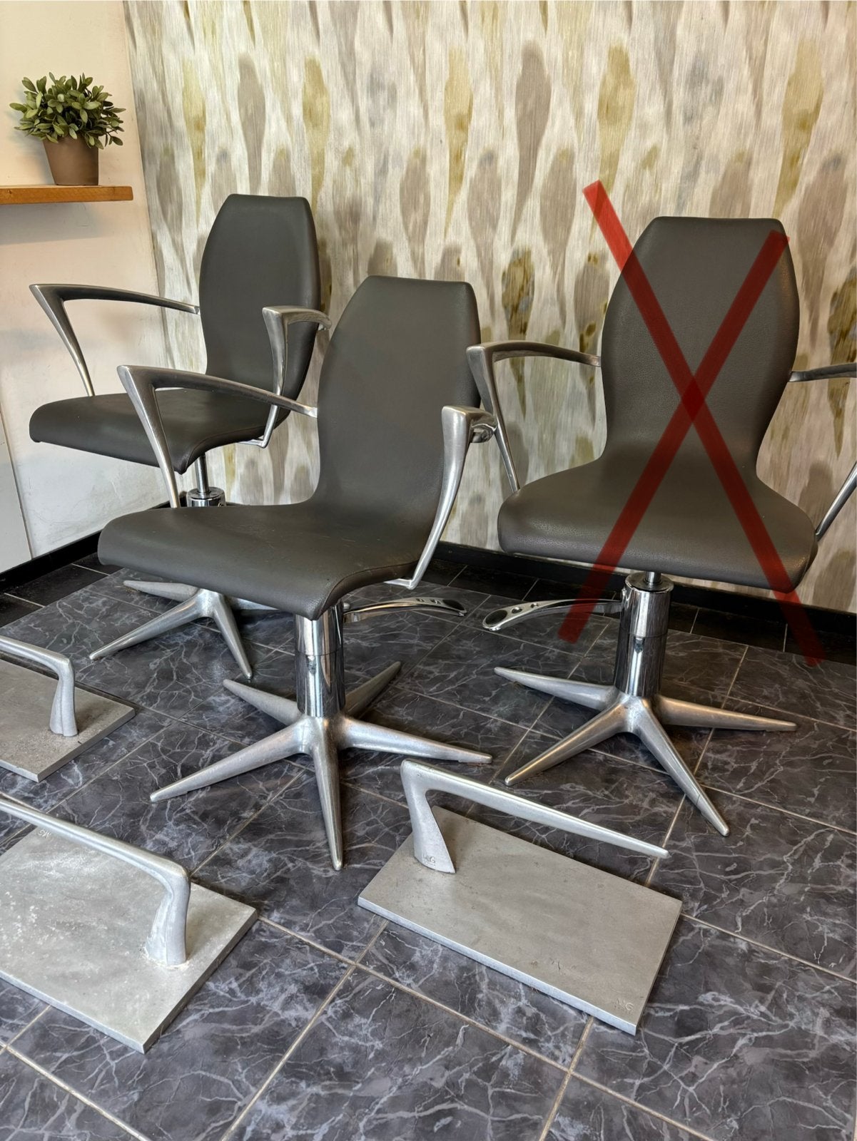 MG Bross Kappersstoelen - 2 stuks, Ophalen
