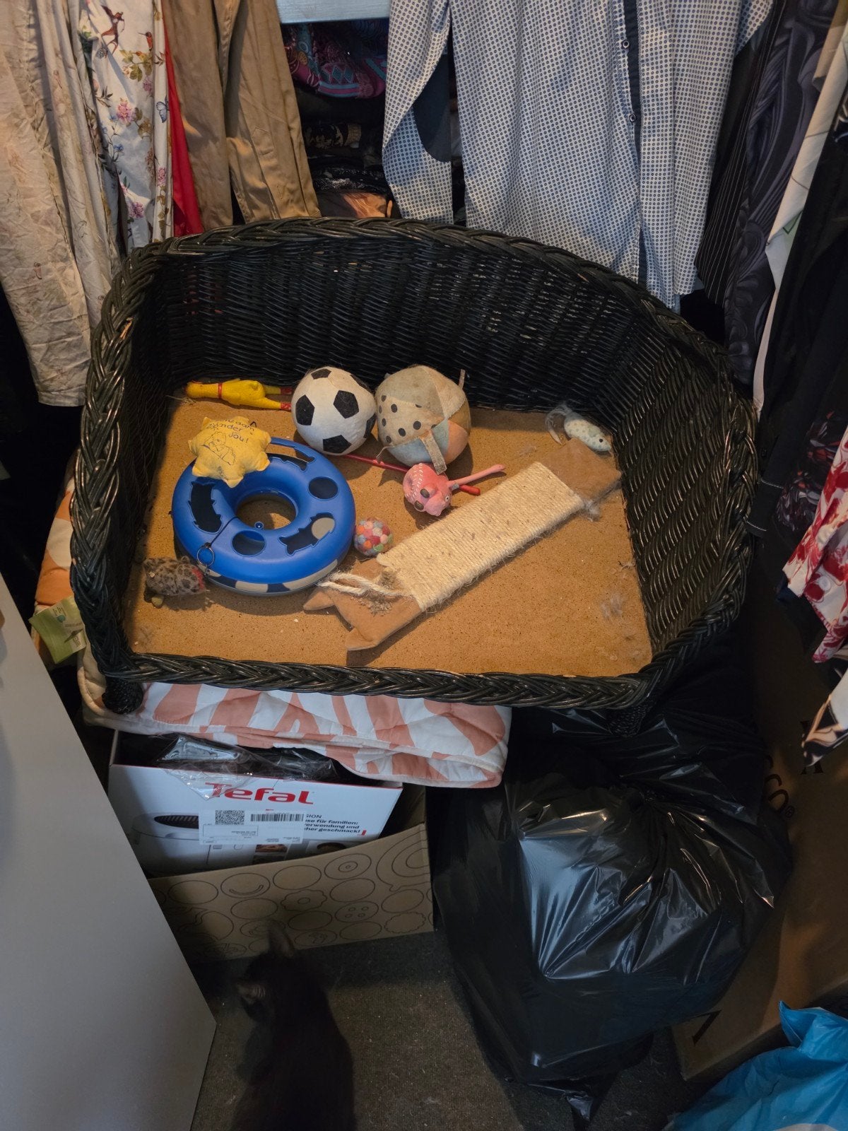 Honden /katten bankje met speeltjes, Ophalen, Zo goed als nieuw, Hondenmand