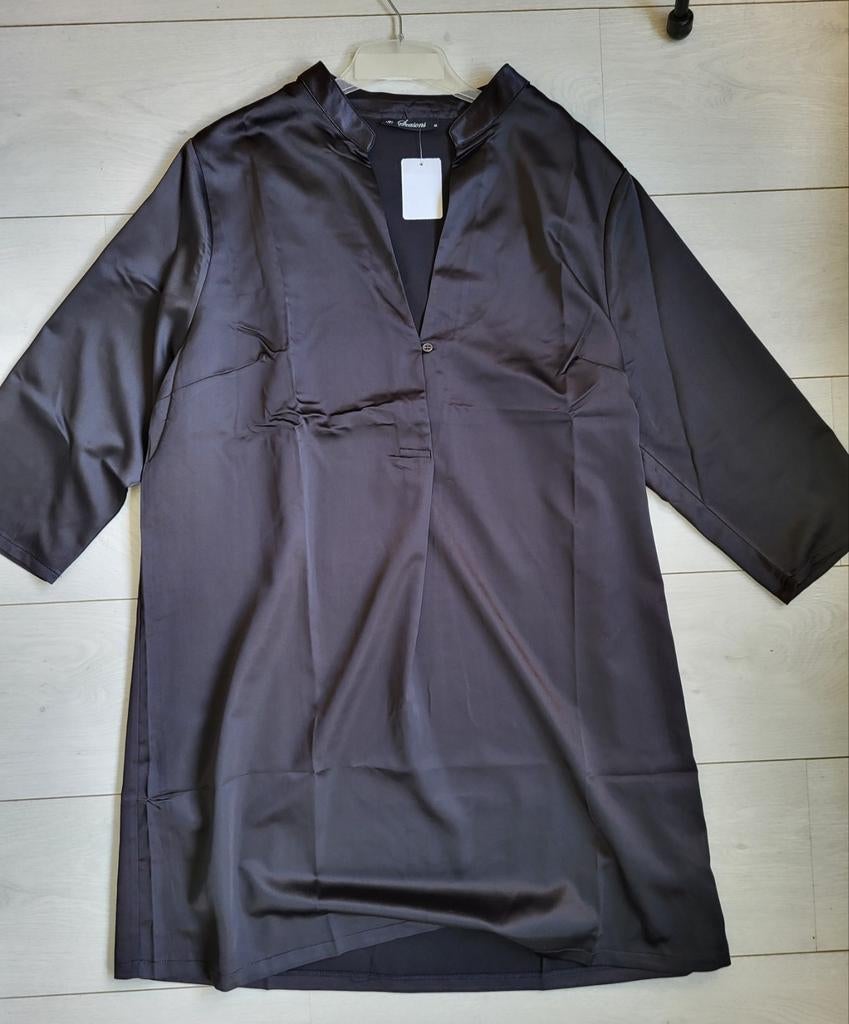 Seasons glanzende blouse maat L, Kleding | Dames, Ophalen of Verzenden, Nieuw, Maat 42/44 (L), Zwart
