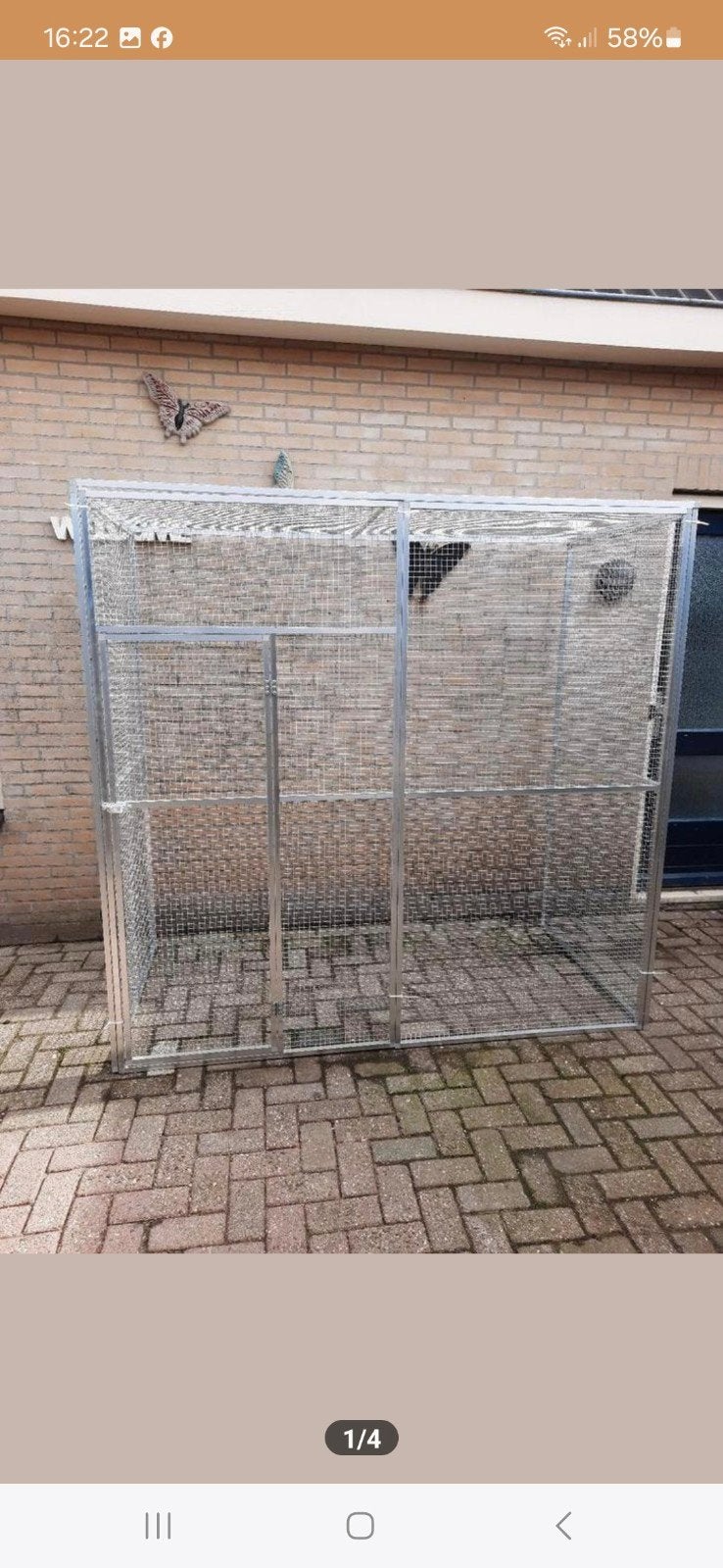kattenren van nieuwe aluminium gazen panelen, Ophalen