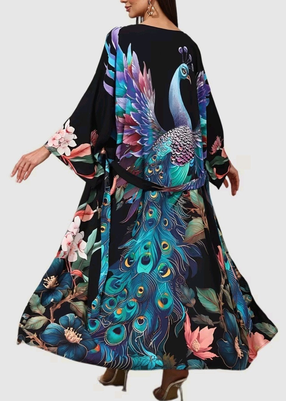 Dames ochtendjas kimono peignoir piama feestje satijn NIEUW, Kleding | Dames, Ophalen of Verzenden, Nieuw, Maat 42/44 (L)