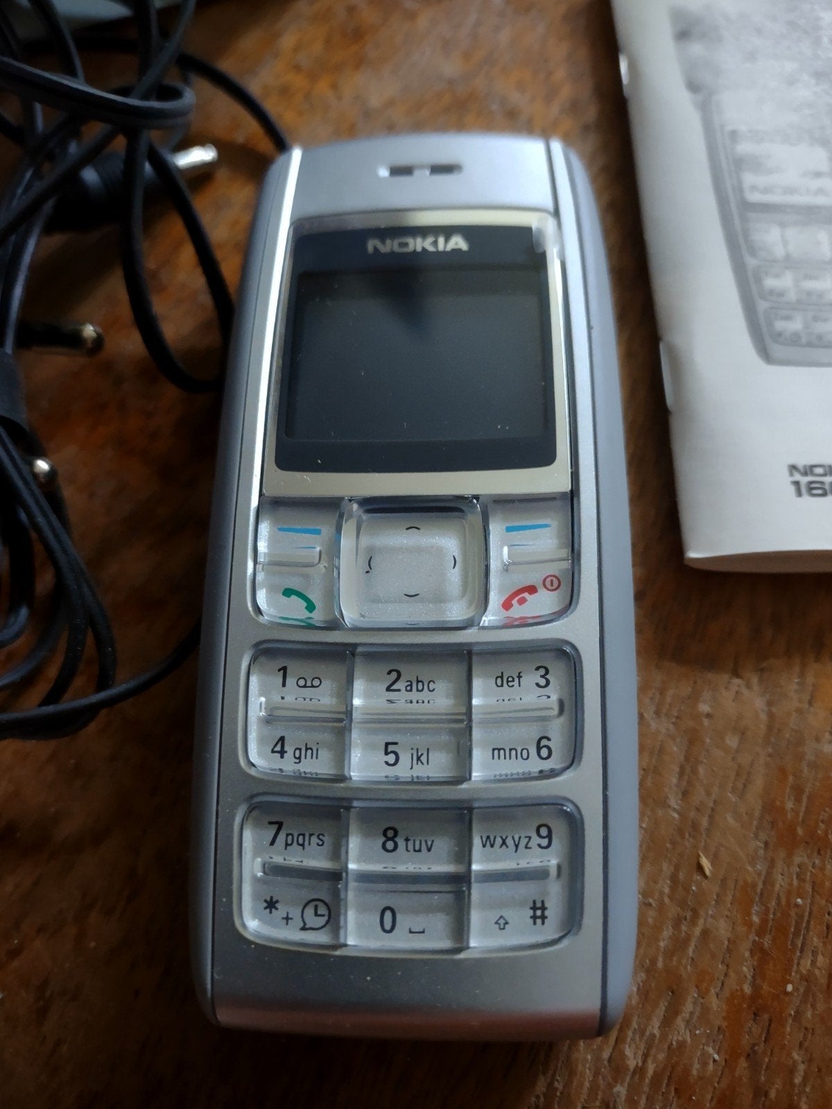 Nokia 1600, Ophalen, Zo goed als nieuw, Geen camera, Zwart
