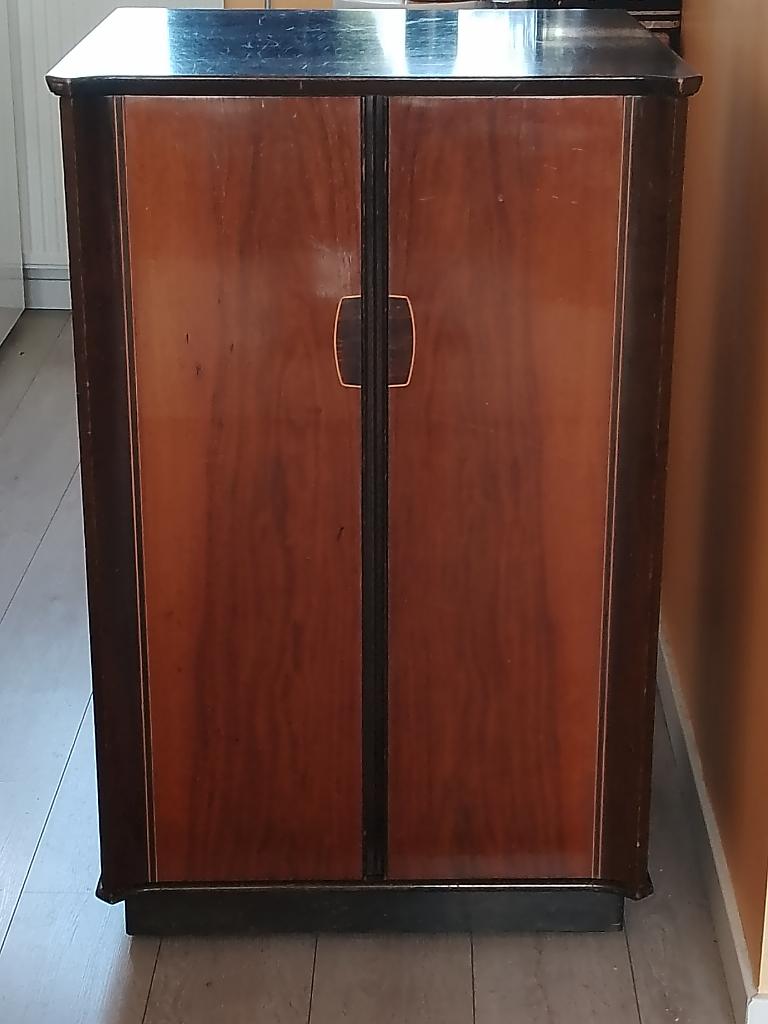 Dressoirtje/drankkast - verrijdbaar en vintage, Ophalen, Gebruikt